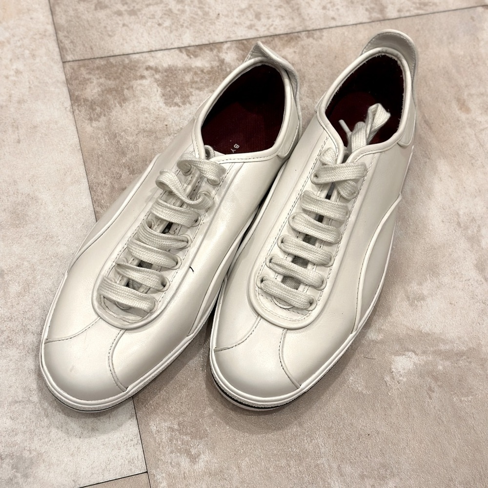 Marc by Marc Jacobs Women's Greenwich Calf Retro Fashion Sneaker (WHITE) Size 36